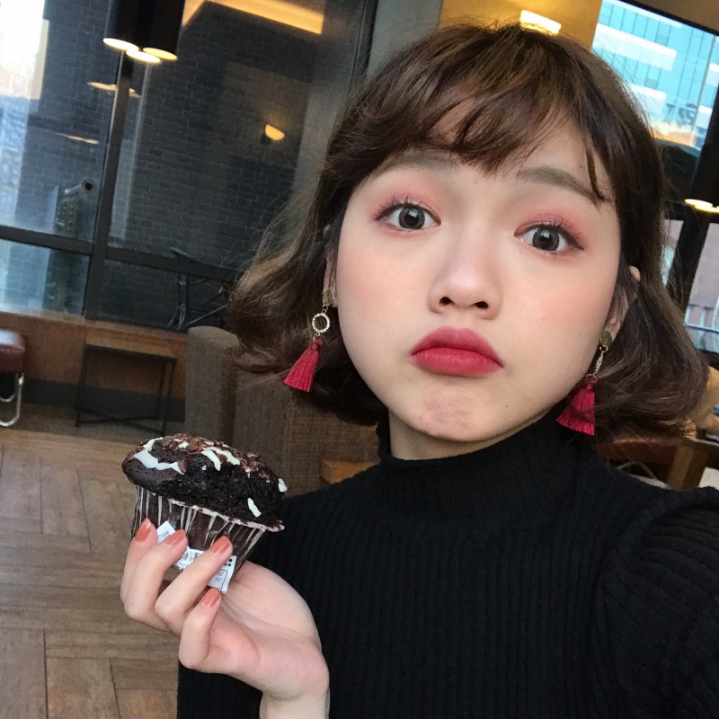 顯臉瘦的酒紅流蘇耳釘超仙鑲鋯石耳環耳墜女氣質韓國簡約百搭R937